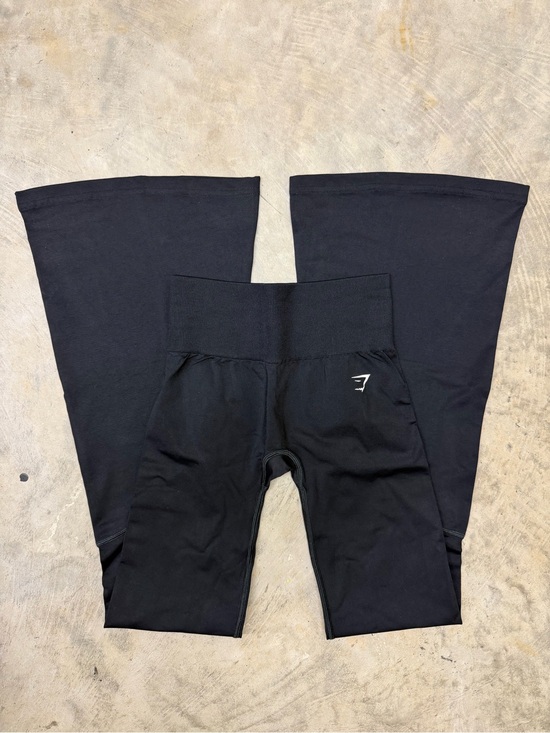 Gymshark Pants - Gymshark Kids Black Bootcut Active Leggings with Logo